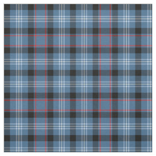 Tecido Fitzgerald Tartan Pattern Blue Irish Xadrez