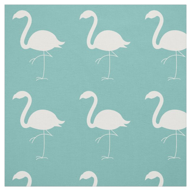 Tecido Flamingo Flamingo, Cute Teal Pattern (Modelo)