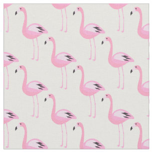 Tecido Flamingos cor-de-rosa