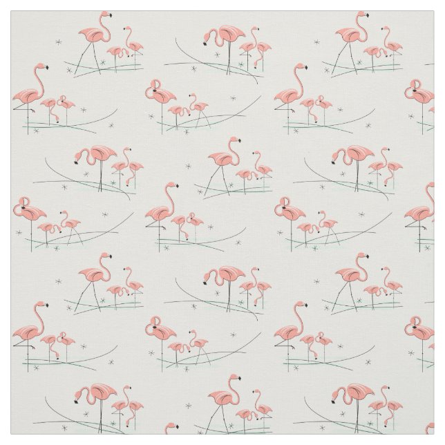 Tecido Flamingos Ocean Multi-tecido (Modelo)