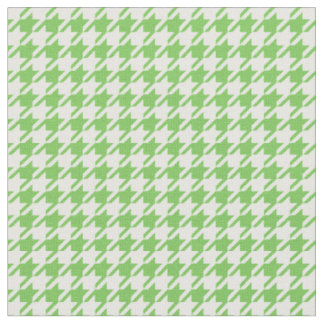 Tecido Flash verde & Houndstooth branco