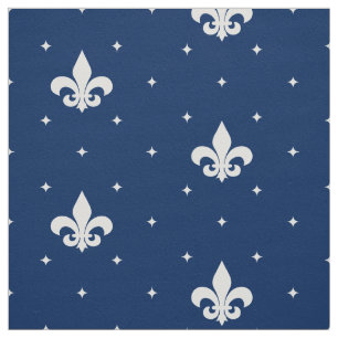 Tecido Fleur-de-lis branco