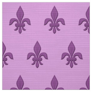 Tecido Fleur de Lis em Violet Purple na Lavanda