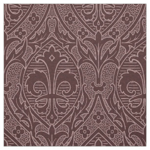 Tecido Fleur de Lys - Vinho