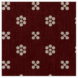 Tecido Fleur Dot - Borgonha