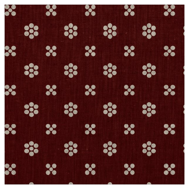 Tecido Fleur Dot - Borgonha (Modelo)