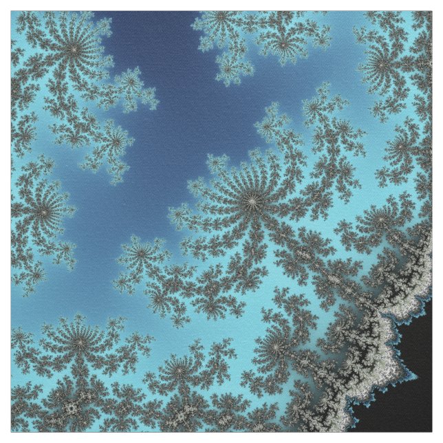Tecido Floco de neve de Mandelbrot - design do fractal (Modelo)