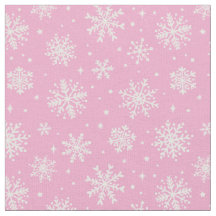 Flocos de neve brancos elegantes sobre fundo rosa