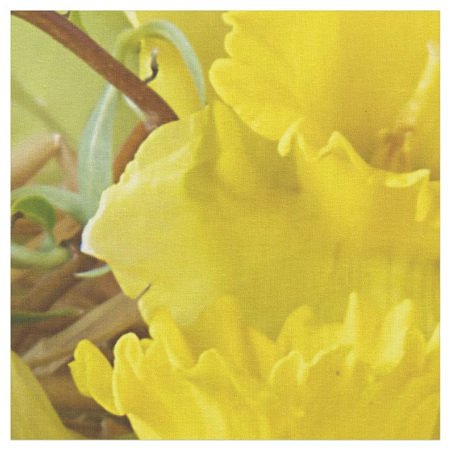 Tecido flor amarela e ovos de Páscoa (Detalhe)