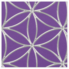 Tecido Flor da vida - safra XI e padrão prateado