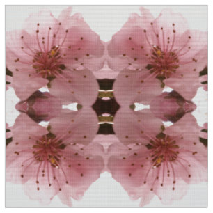Tecido flor de cerejeira. Teste padrão floral do