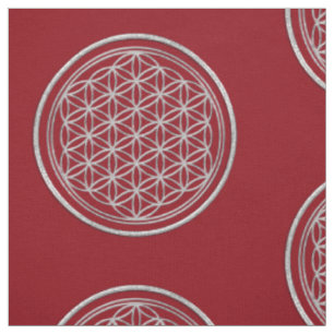 Tecido Flor de DES Lebens da vida/Blume - cristal