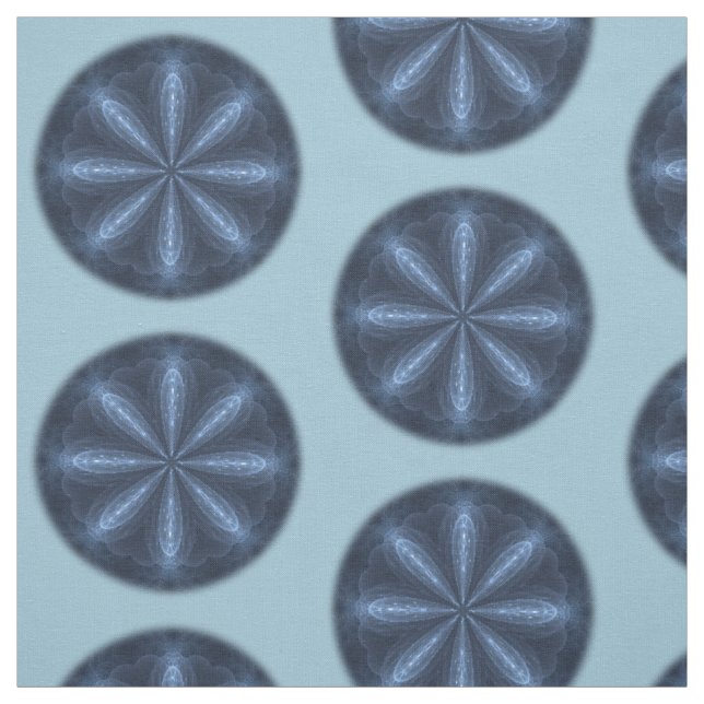 Tecido Flor de inverno Caleidoscópio Mandala (Modelo)