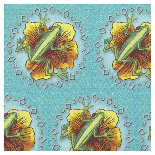 Tecido Flor de Sapo (Detalhe)