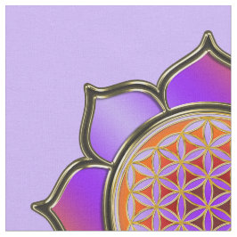 Tecido Flor de Vida / Blume des Lebens - Lotus violet