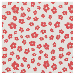 Tecido Flor Festiva Holiay Christmas Red Hibiscus Flor