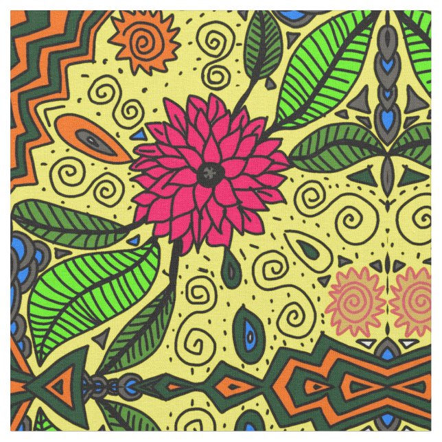 Tecido Flor floral (Detalhe)