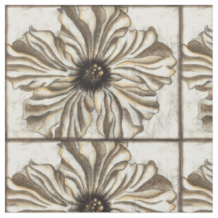 Tecido Flor Fresco no Fundo do Tan