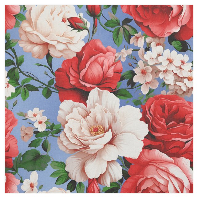 Tecido Flor Grande da Rosa vermelha Retroativa (Modelo)