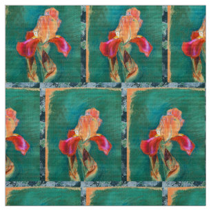 Tecido Flor Iris Colorido