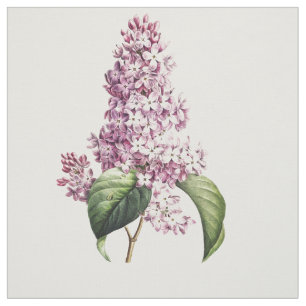 Tecido Flor Lilac Púrpura Da Vintage Elegante