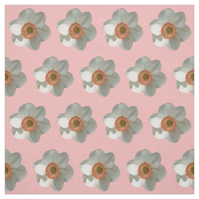 Tecido Flor-Primavera Daffodil Rosa (Modelo)