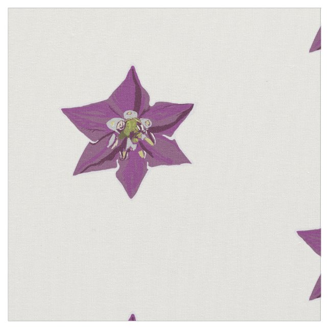 Tecido Flor Roxo (Detalhe)