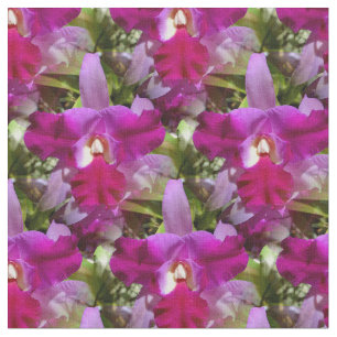 Tecido Flor tropical da orquídea de Cattleya