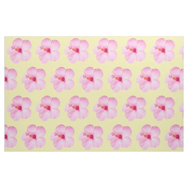Tecido Flor Tropical de Hibiscus Rosa (Fat Quarter)