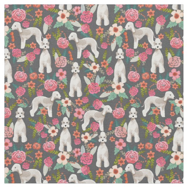 Tecido florais escuros de cachorro-velho-do-mato-de-cama (Detalhe)