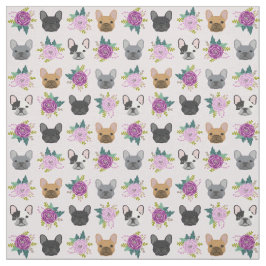 Tecido Florais Roxos Franceses