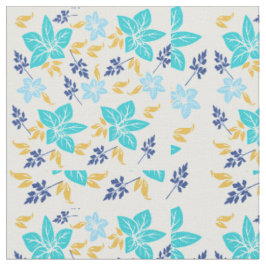Tecido Floral Azul