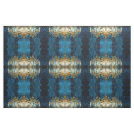 Tecido Floral Azul Padrão Sem Costura Boho Moderno