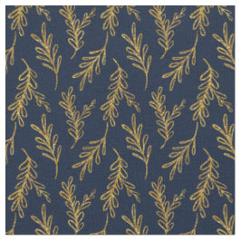 Tecido Floral Azul Padrão Sem Costura Elegante Boh