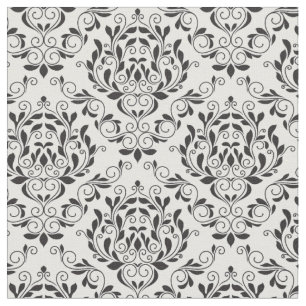 Tecido Floral Damask Elegante