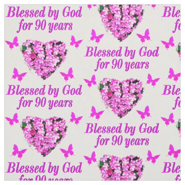 Tecido FLORAL DE ANIVERSÁRIO DE 90 bonito (Modelo)