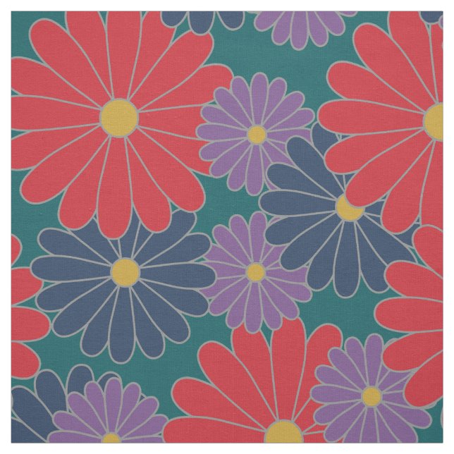 Tecido Floral de Queda Splashy (Modelo)