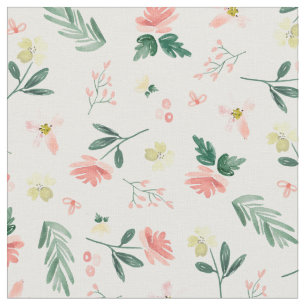 Tecido Floral delicado