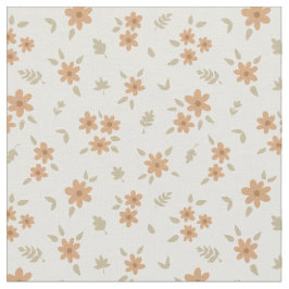 Tecido Floral Delicado Boho Cores Neutras Casa de Campo