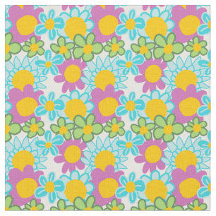 Tecido Floral Groovy 70s