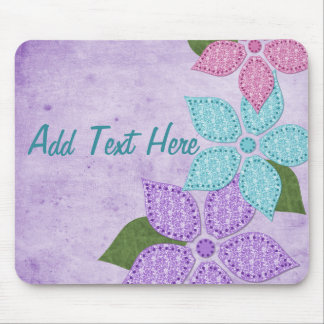 Tecido floral Mousepad