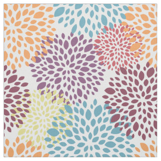Tecido Floral Multicolor Moderno