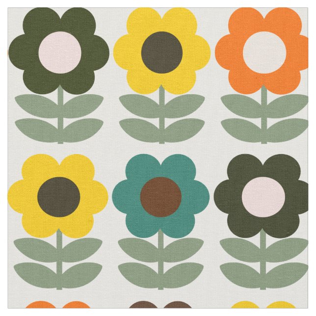 Tecido Floral retro (Detalhe)