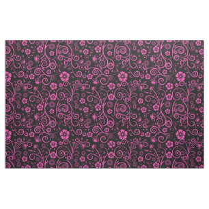 Tecido Floral Rosa Picado