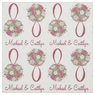 Tecido Floral Rose Bouquet Casamento Noiva Flor