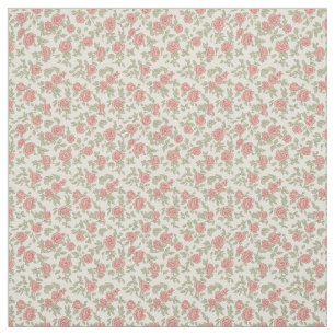 Tecido Floral Utilitário Nostálgico Rosa Poeirento e Sage