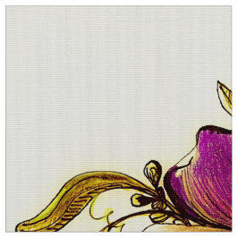 Tecido Flores Amarelas Borgonhetas