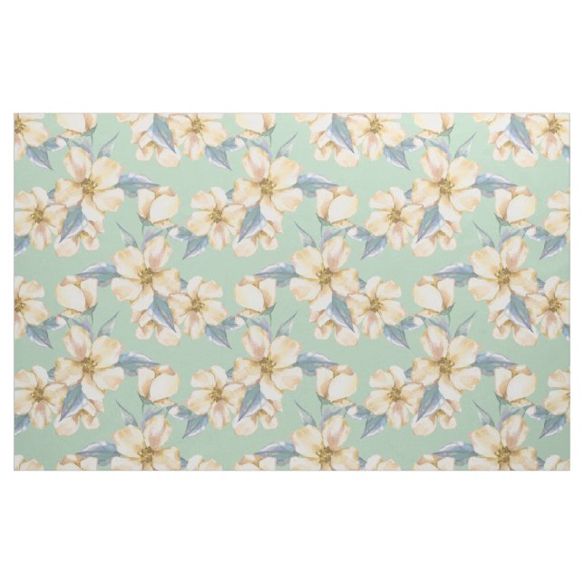 Tecido Flores amarelas. Jardim de Aquarela 1 (Fat Quarter)