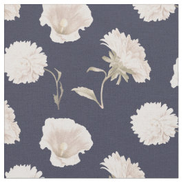 Tecido Flores brancas
