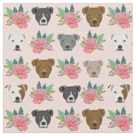 Tecido Flores cor-de-rosa